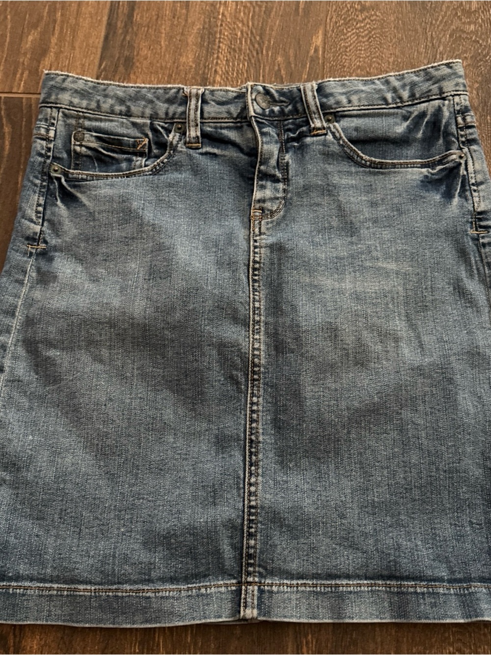 Converse Women's Denim Skirt - Medium Blue Wash